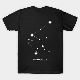 Aquarius Zodiac Constellation Shirt Birth Sign T-Shirt